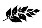 Botanical Leaf Silhouette Bundle, an Illustration by yasushie (Thumbnail 13 of 51)