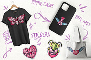 Love Bugs - Spooky Valentine clipart, a Seasonal Illustration by Sonch' s Curiosities (Thumbnail 2 of 2)