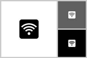 Wifi wireless internet signal, a Branding & Logo Template by quadrazo