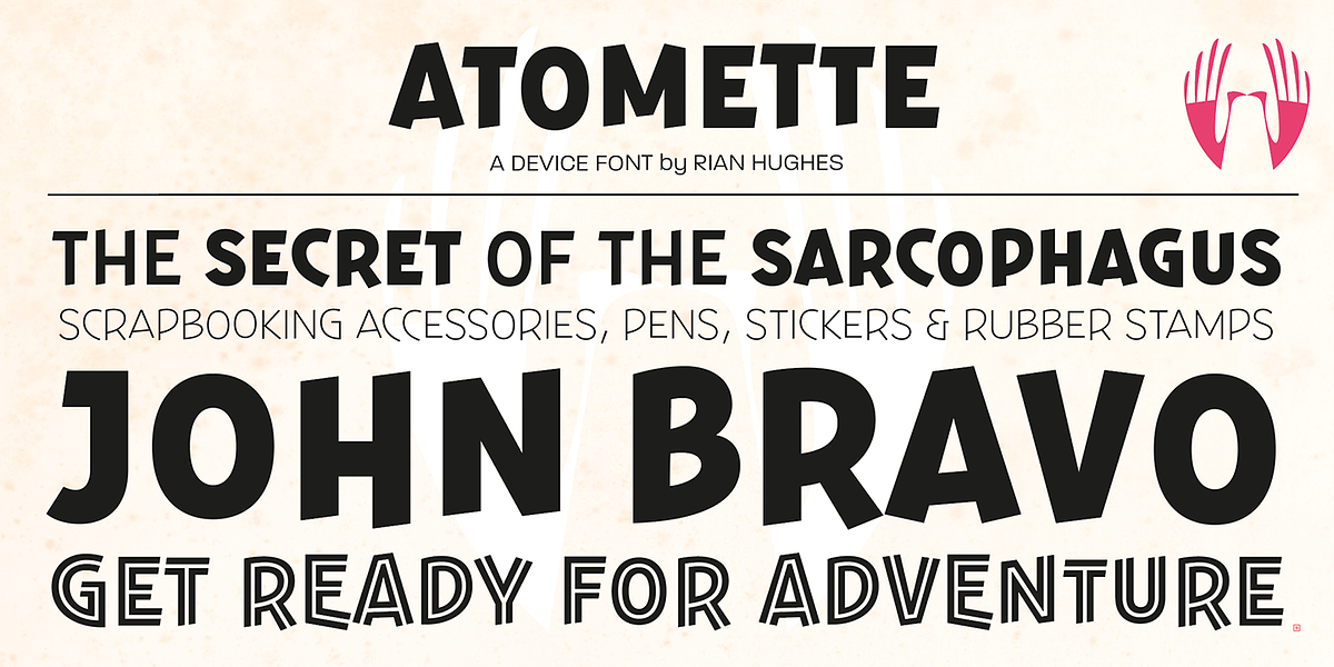 Atomette, a Sans Serif Font by Device (Photo 7 of 8)