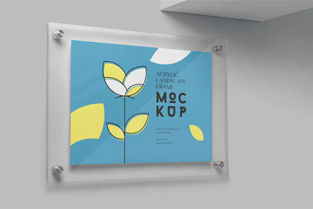 Landscape A3 Acrylic Frame Mockups, an Advertising Mockup by megostudi0 (Photo 5 of 5)