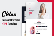 Chloe - Portfolio HTML Template, a Bootstrap Template by nandinigraphics (Thumbnail 2 of 3)