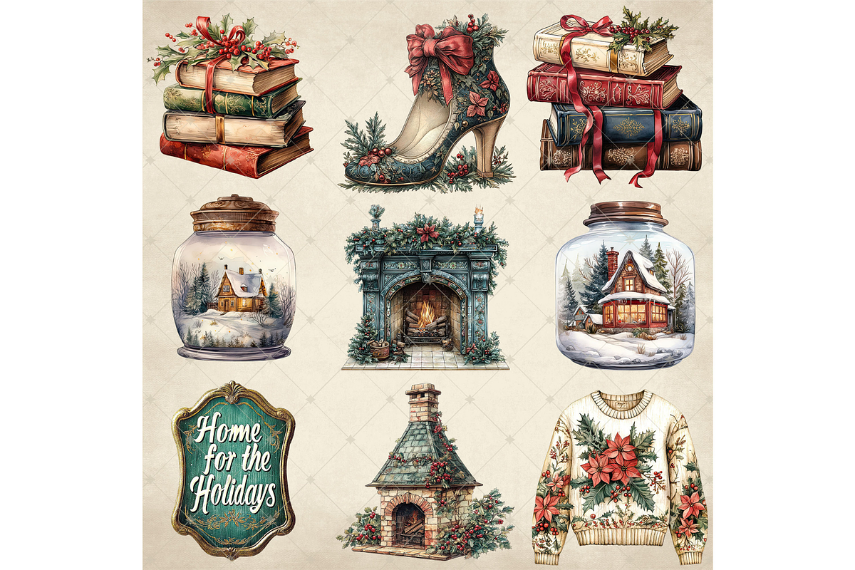 Christmas Traditions Clipart PNG, an Illustration by Memories By Lea (Photo 5 of 8)