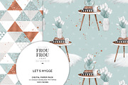 Hygge Interior Home Paper Pack, a Pattern Graphic by Frou Fou Craft (Thumbnail 5 of 7)