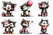 Whimsical Baby Cat Clipart Png, an Illustration by Craft Nest (Thumbnail 4 of 11)