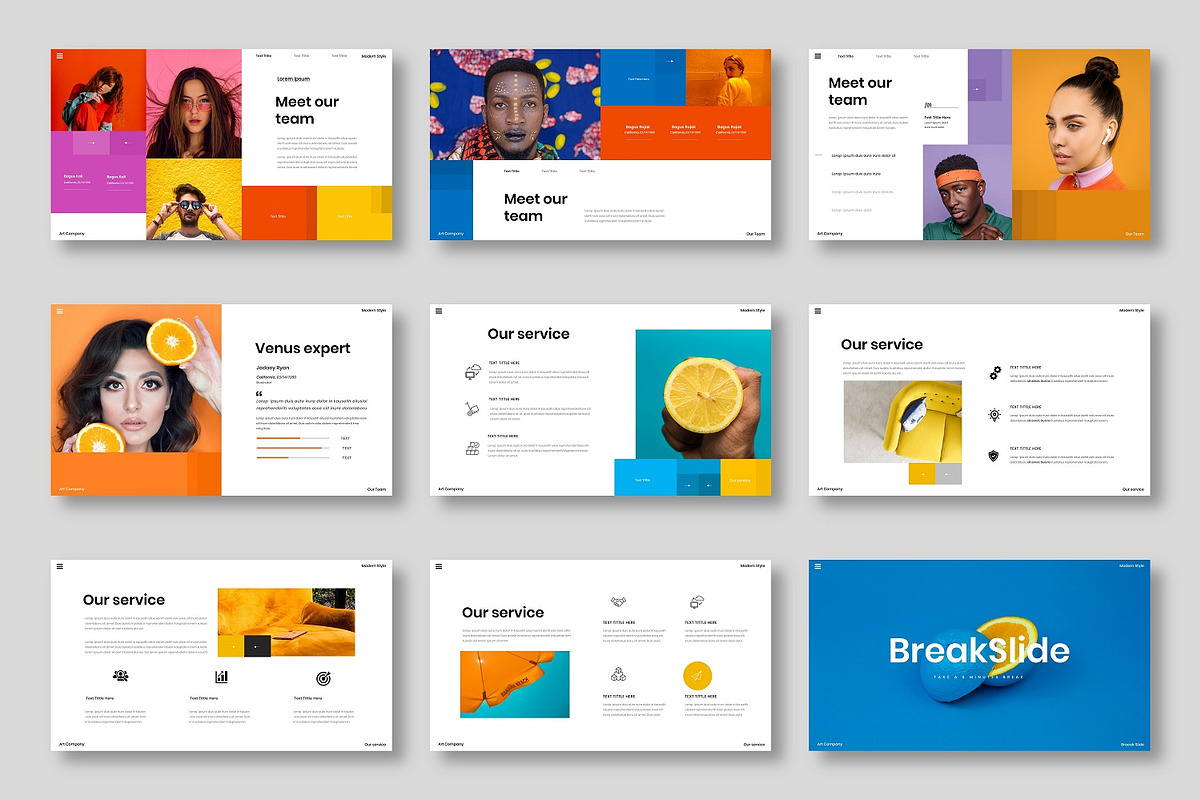 Venus - Business PowerPoint Template, a Presentation Template by Dens Creative Studio (Photo 3 of 6)