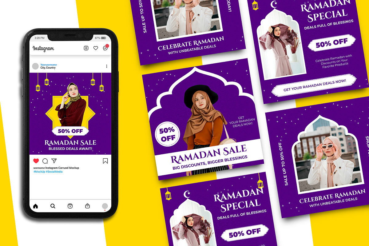 Ramadan Sale Instagram Post Template, a Social Media Template by Artnivora.Std