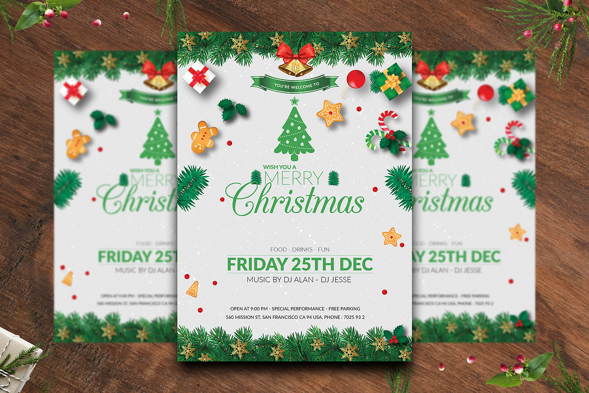 Christmas Flyers, a Flyer Template by Addaxx (Photo 2 of 4)