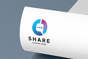 Share Chat Technology Logo, a Branding & Logo Template by Design_Planet (Thumbnail 3 of 4)