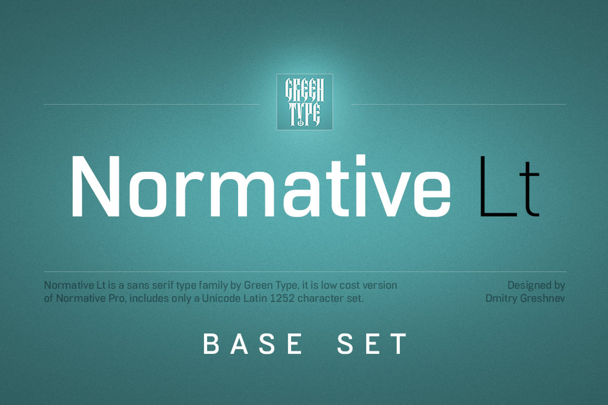 Normative Lt - 4 fonts