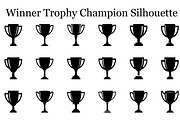 Winner Trophy Champion Silhouette, a Graphic by Artivon (Thumbnail 10 of 10)