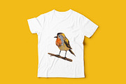 Forest Birds - Gouache Clipart Set, an Animal Illustration by Mashamashastu (Thumbnail 9 of 11)