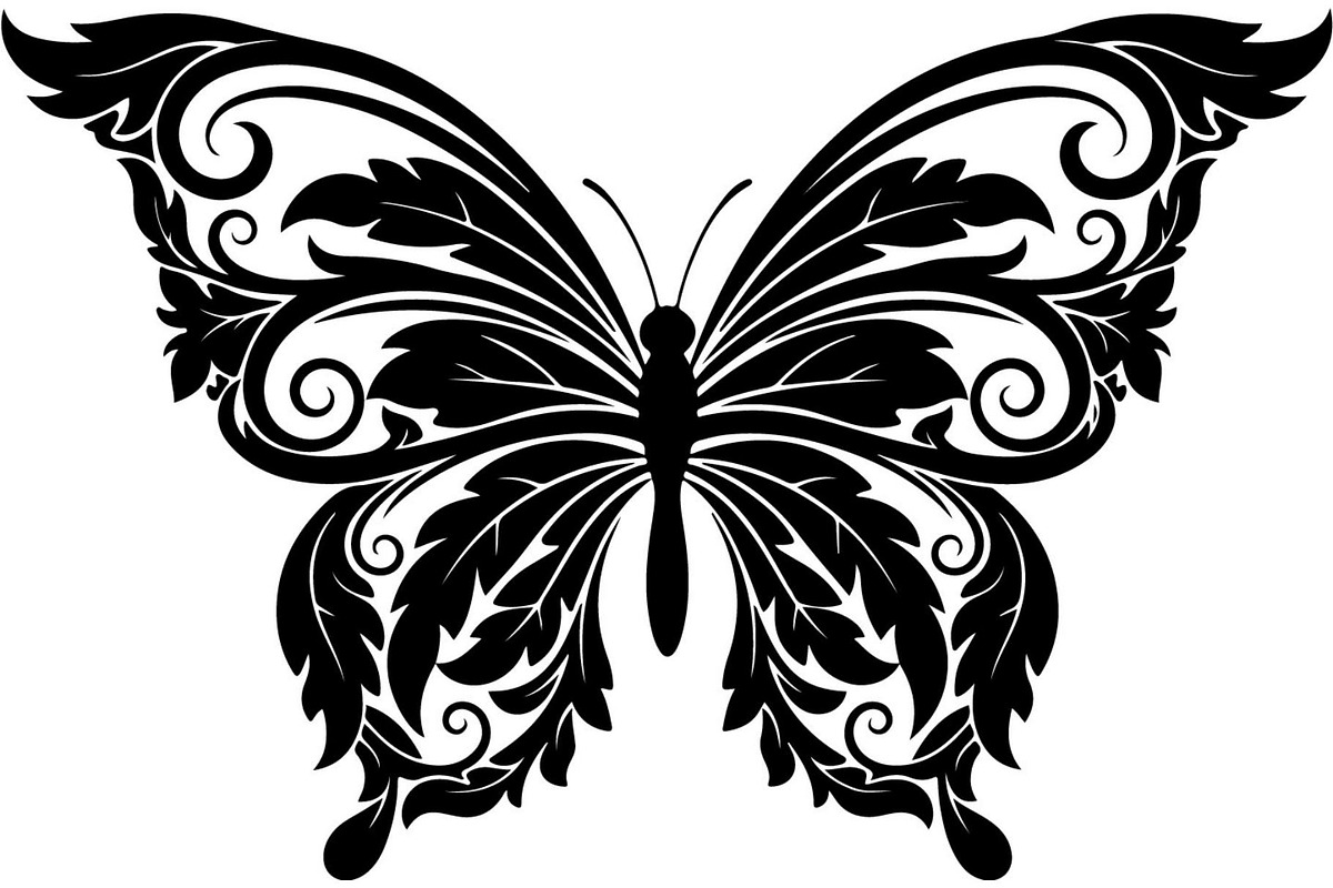 Decorative Butterfly Silhouette, an Object Graphic by Creativeshirt (Photo 6 of 16)