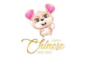 Cute mouse cartoon character, a Poster Template by IMG visuals characters