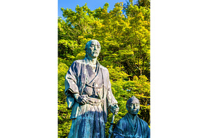 Samurai statue in Maruyama Park, Kyoto, an Arts & Entertainment Photo by Leonid Andronov