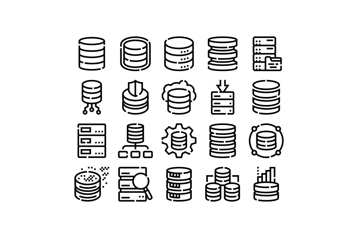 Database server data storage cloud, an Object Graphic by pikepicture (Photo 1 of 3)