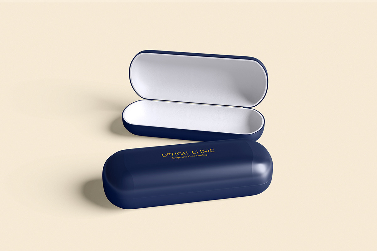 Eyeglasses Case Mockup, a Cups & Container Mockup by Pikachudesign (Photo 3 of 5)