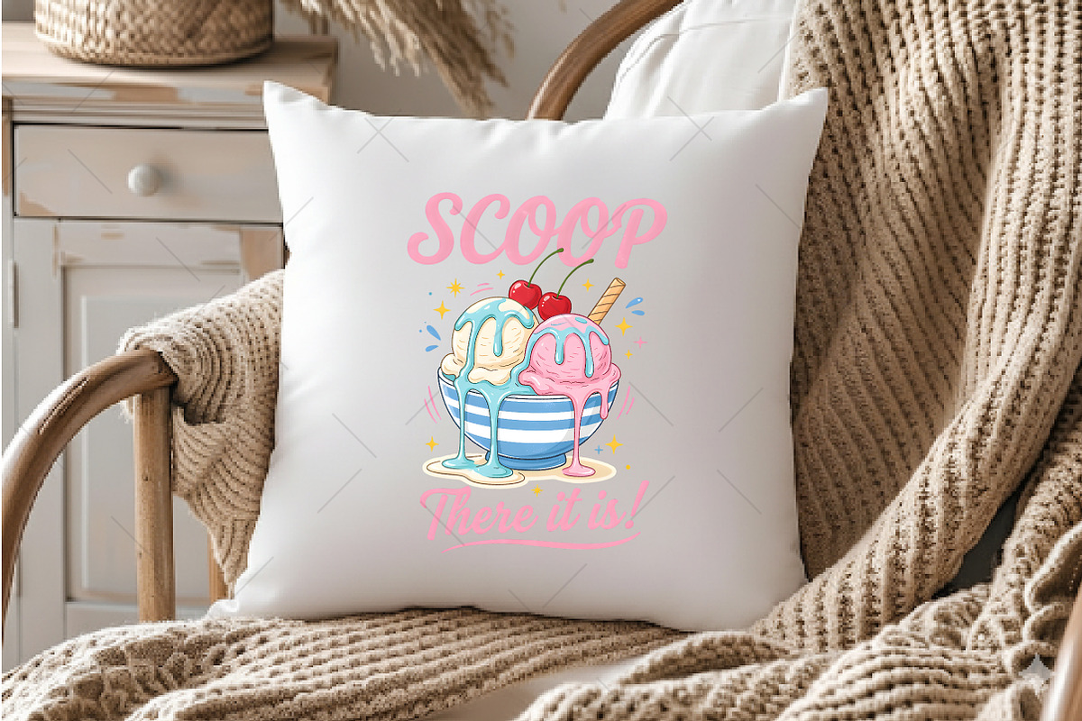 Cute Ice Cream Scoop PNG, a Seasonal Illustration by OK Design (Photo 5 of 5)