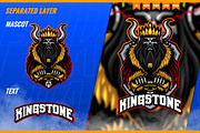 Skull Kings - Mascot Esport Logo Tem, a Branding & Logo Template by FNR Graphics (Thumbnail 3 of 5)
