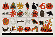 Retro Halloween Vector Clipart, a Seasonal Illustration by angelainthefields (Thumbnail 6 of 10)