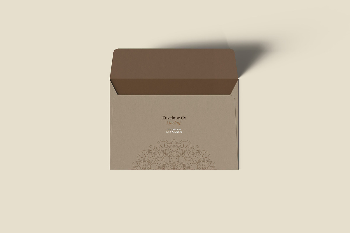 Envelope C5 Mockup - 12 Views, a Packaging Mockup by Illusiongraphic (Photo 9 of 26)