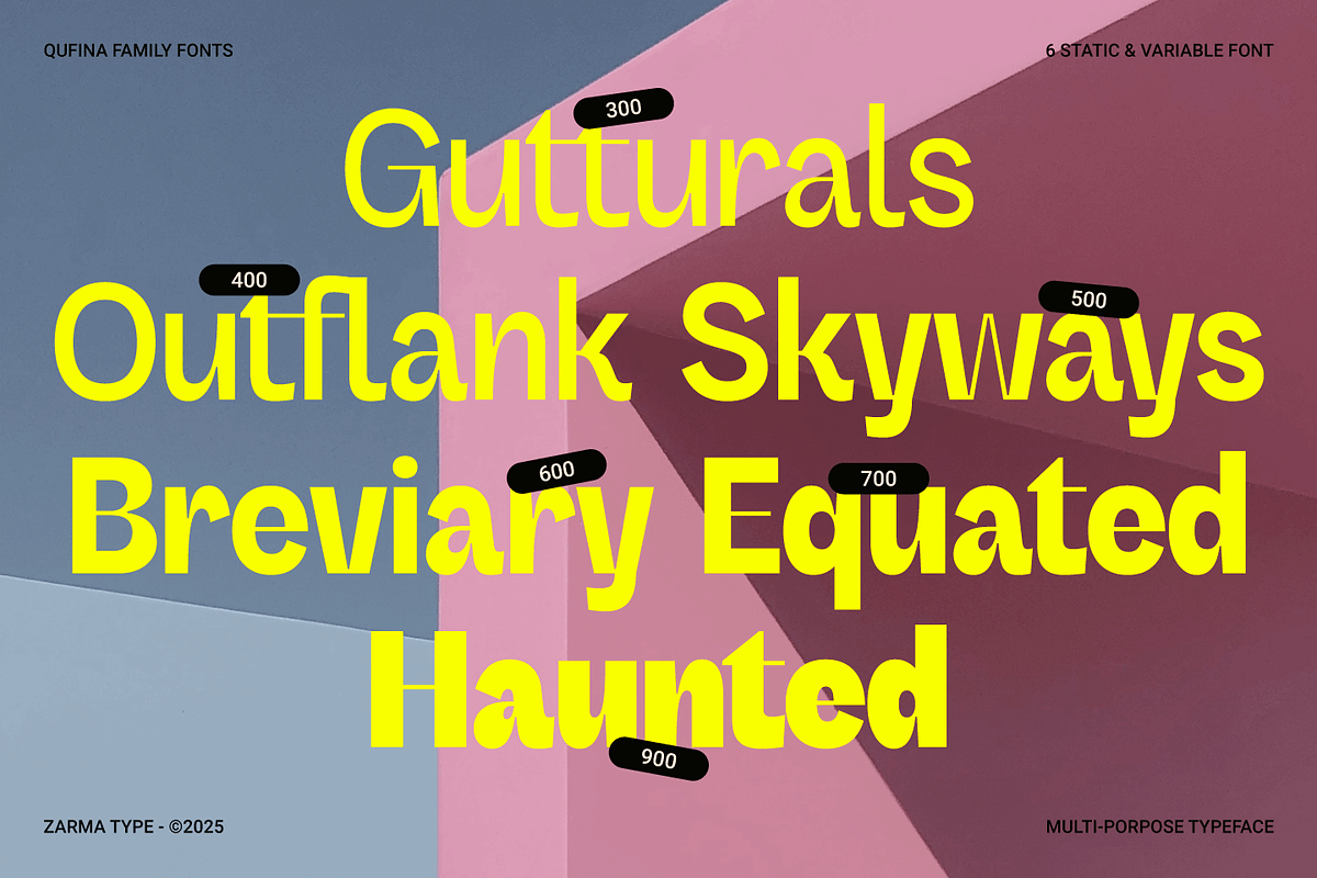 Qufina - Modern Sans Serif Font, a Sans Serif Font by Zarma Type (Photo 10 of 14)