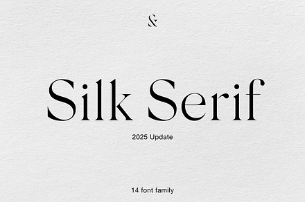 Silk Serif - 14 font family