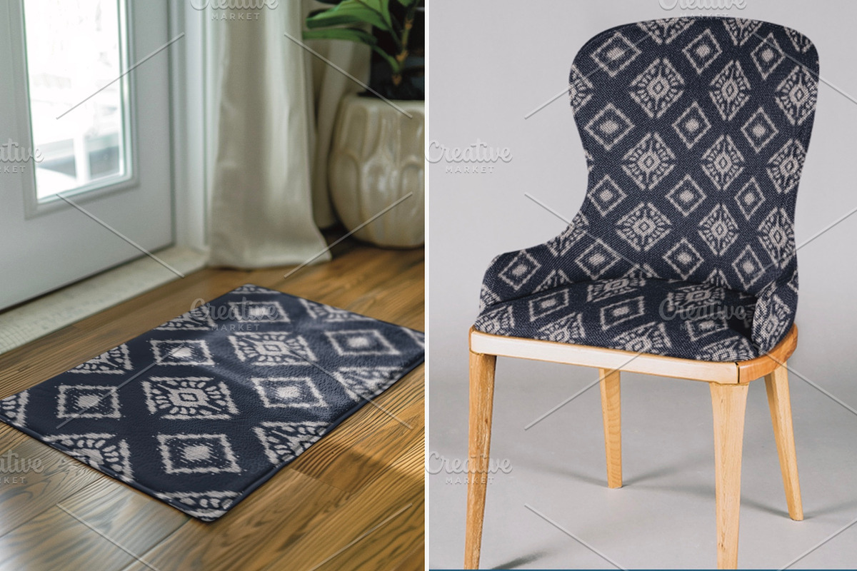 Ikat Boho Tribal Geometric Pattern, a Pattern Graphic by PPEthnicDecorPattern (Photo 4 of 7)