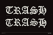 Doomer TM – Distressed Blackletter, a Blackletter Font by Type Mania (Thumbnail 3 of 10)