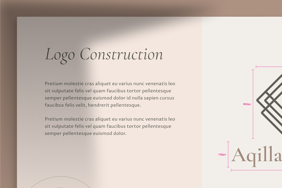 Aqilla – Fashion Brand Guidelines, a Presentation Template by Rukuru Studio (Photo 6 of 7)