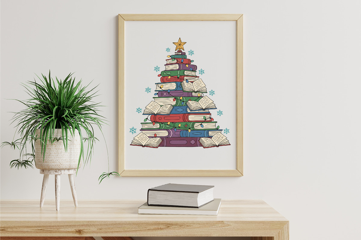 Books Christmas Tree Teacher PNG, an Illustration by Libby Wishes (Photo 6 of 6)