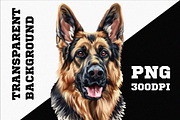 Watercolor Puppy Clipart Set (PNG), an Animal Illustration by DesignBTF (Thumbnail 4 of 4)