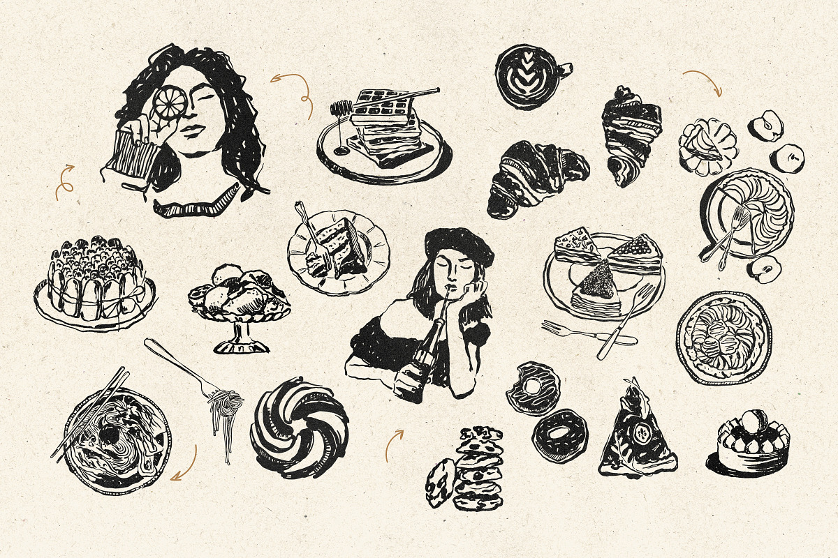 Food and Drinks Illustrations Part 2, a Food Illustration by iStar Design (Photo 14 of 15)