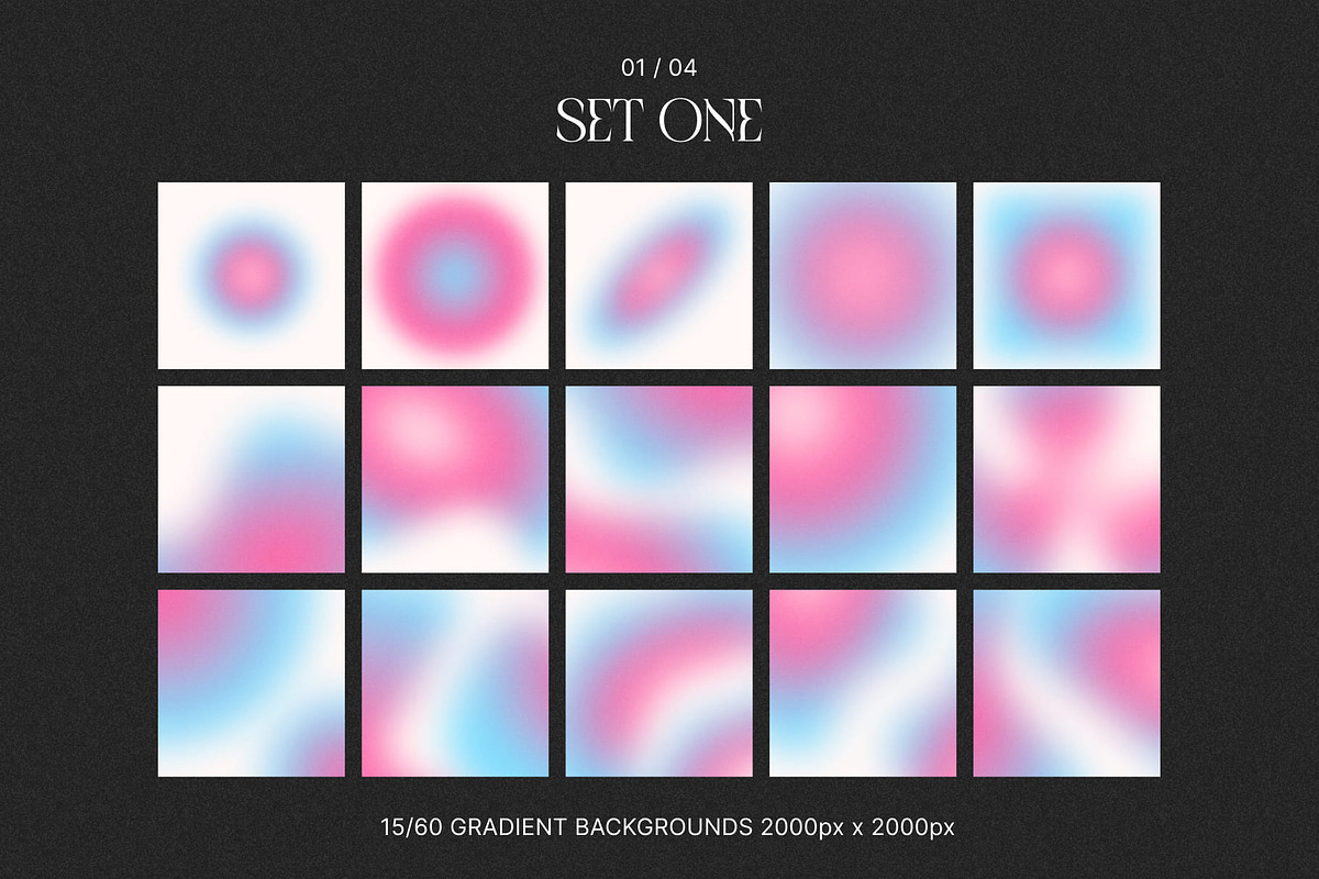 Cosmic Aura Gradient Backgrounds, a Texture Graphic by Studio K (Photo 2 of 6)
