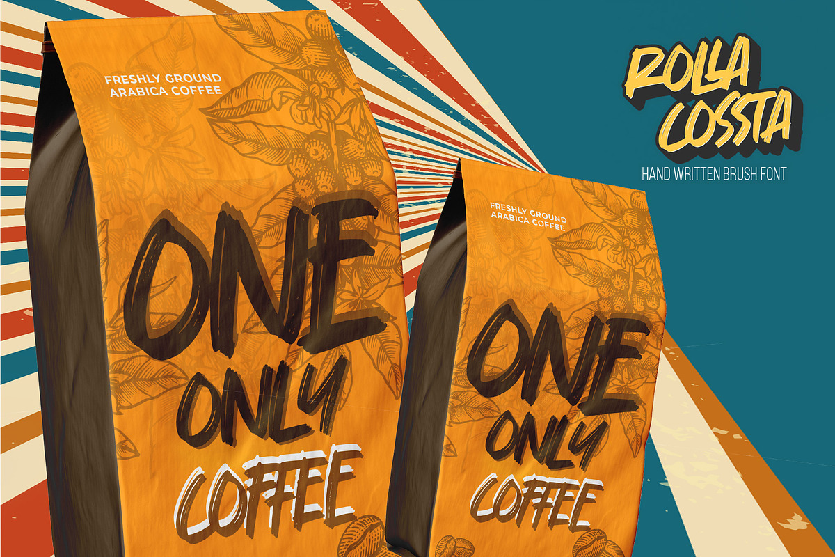 Rolla Cossta -Handwritten Brush Font, a Font by Gassstype (Photo 5 of 8)