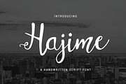 Hajime Script, a Script Font by Brandi Lea Designs (Thumbnail 1 of 6)