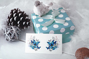 Twigs and blue butterflies, a Decorative Illustration by blackmoon9 (Thumbnail 3 of 3)
