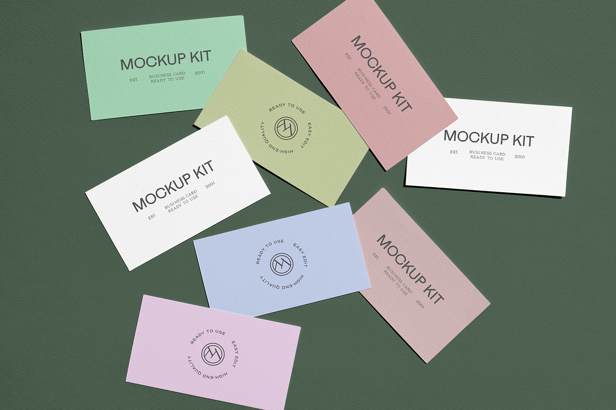 Business Cards Mockup Kit, a Product Mockup by Cuoco (Photo 11 of 14)