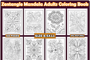 Zentangle Mandala Adults Coloring, an Animal Illustration by Printable Design Store (Thumbnail 1 of 3)