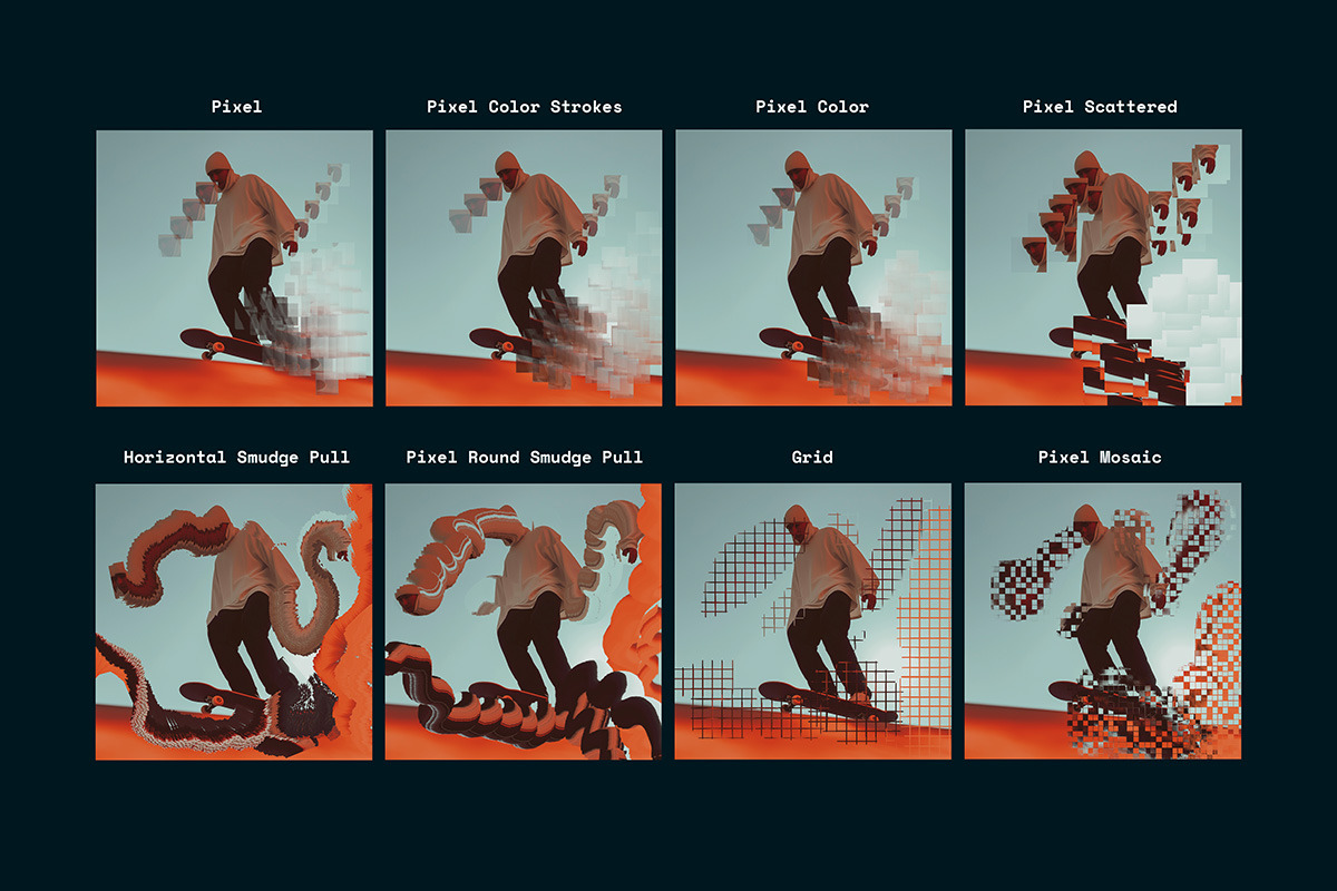 Glitch and Pixel Brushes, a Brush Add-On by Tomasz Ostrowski Design (Photo 7 of 15)