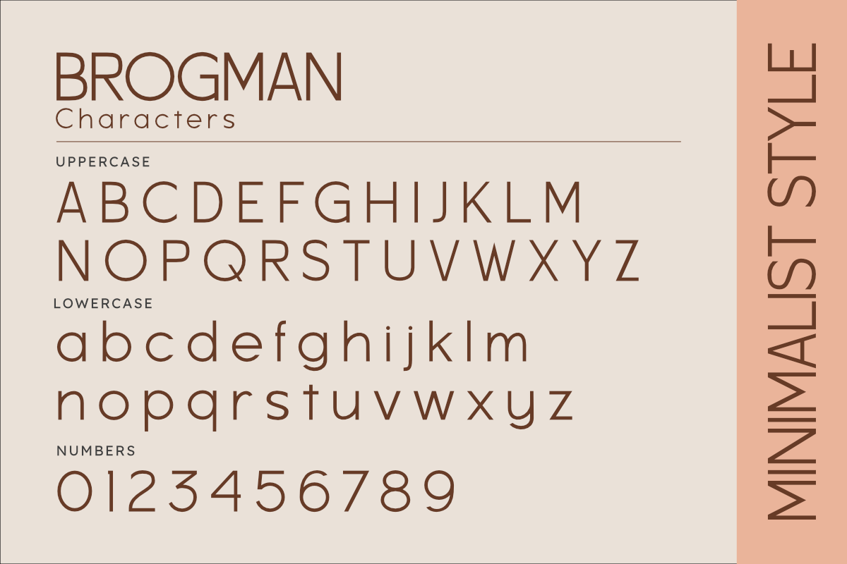 Brogman - Fashionable Sans Serif, a Font by Masyafi Studio (Photo 2 of 8)