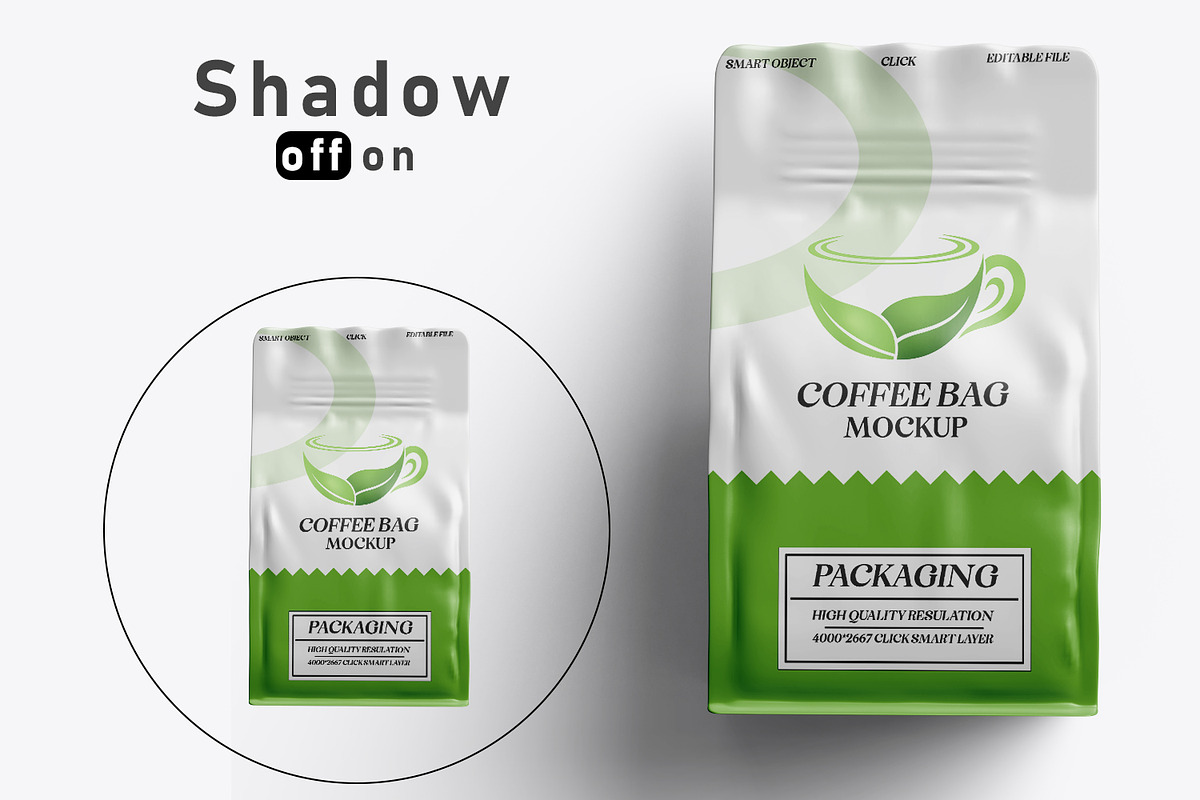 Coffee And Tea Bag Packaging Mockup, a Packaging Mockup by pixelmock (Photo 5 of 17)