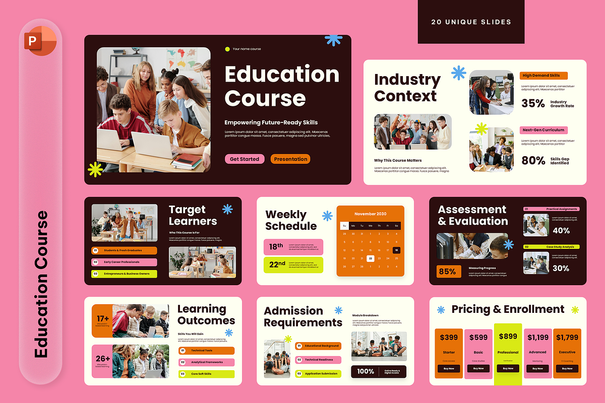 Education Course Powerpoint, a Presentation Template by Sixtemp (Photo 1 of 3)