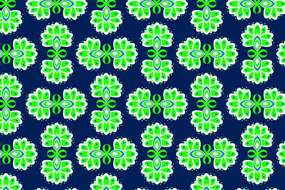 Navy and Lime Green Bright Abstract, a Pattern Graphic by Sharon Schwalbe