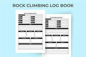 Rock Climbing Notebook KDP Interior