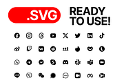 SVG Social Media Icons Vector, an Icon by Design Bits (Thumbnail 3 of 4)