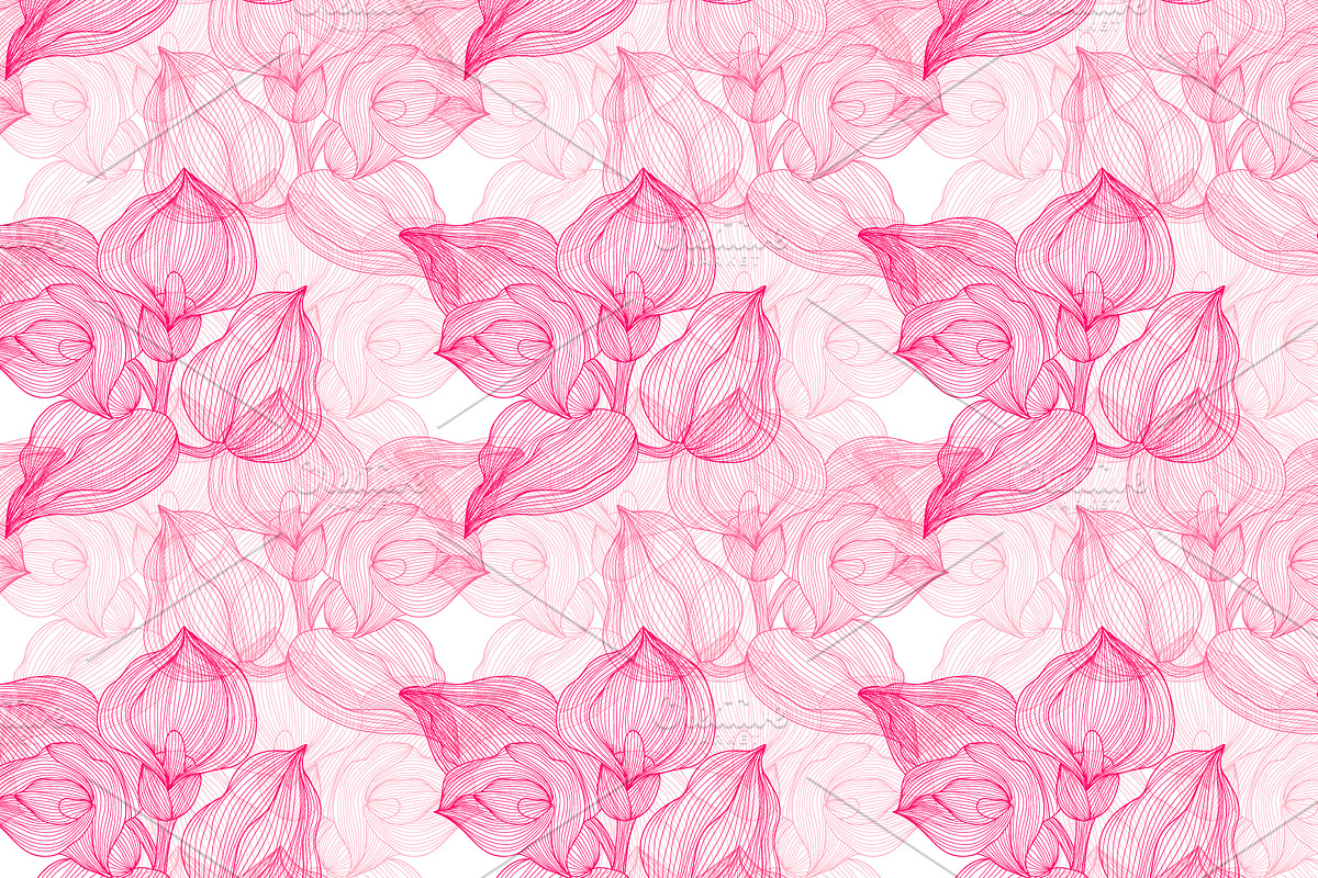 12 Pink Violet Seamless Patterns, a Pattern Graphic by Sunset&Sea Design (Photo 4 of 4)