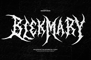 BlekMary | Black Metal Font, a Blackletter Font by Denustudios (Thumbnail 1 of 12)