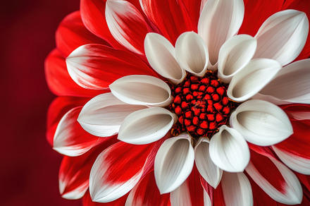 Beautiful red and white flower showc, a Photo by Iftikhar Alam