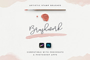 Brushwork PS & Procreate Brushes, a Brush Add-On by Creative Veila (Thumbnail 1 of 11)